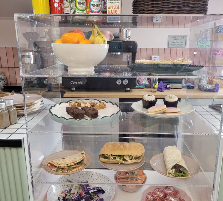 Barista making a coffee